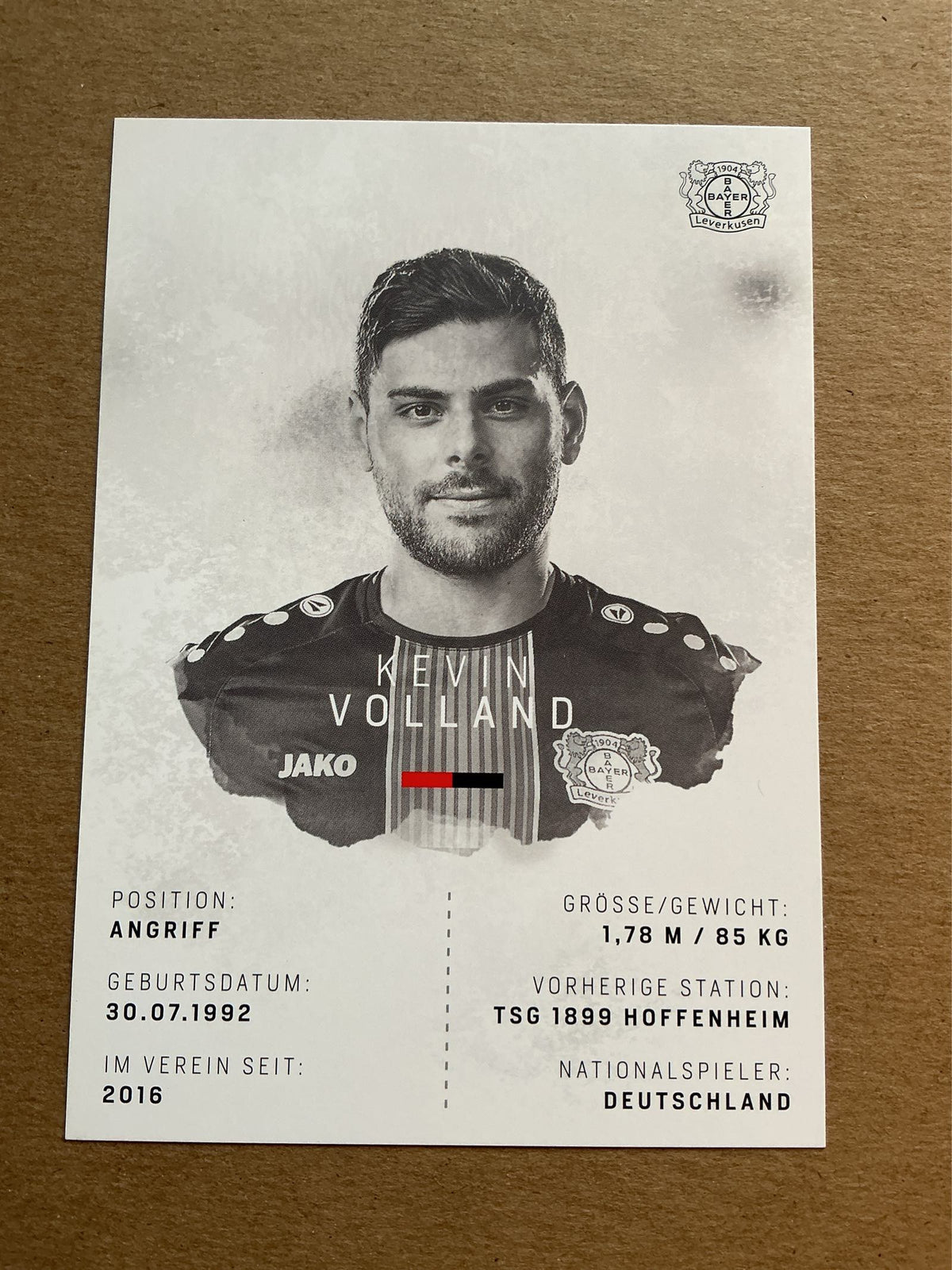 Kevin Volland, Germany 🇩🇪 Bayer 04 Leverkusen 2018/19 hand signed
