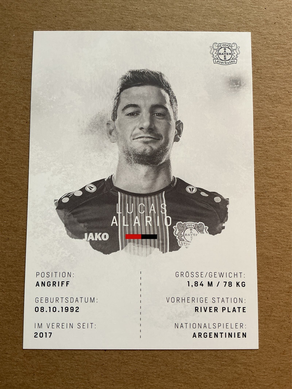 Lucas Alario, Argentina 🇦🇷 Bayer 04 Leverkusen 2018/19 hand signed