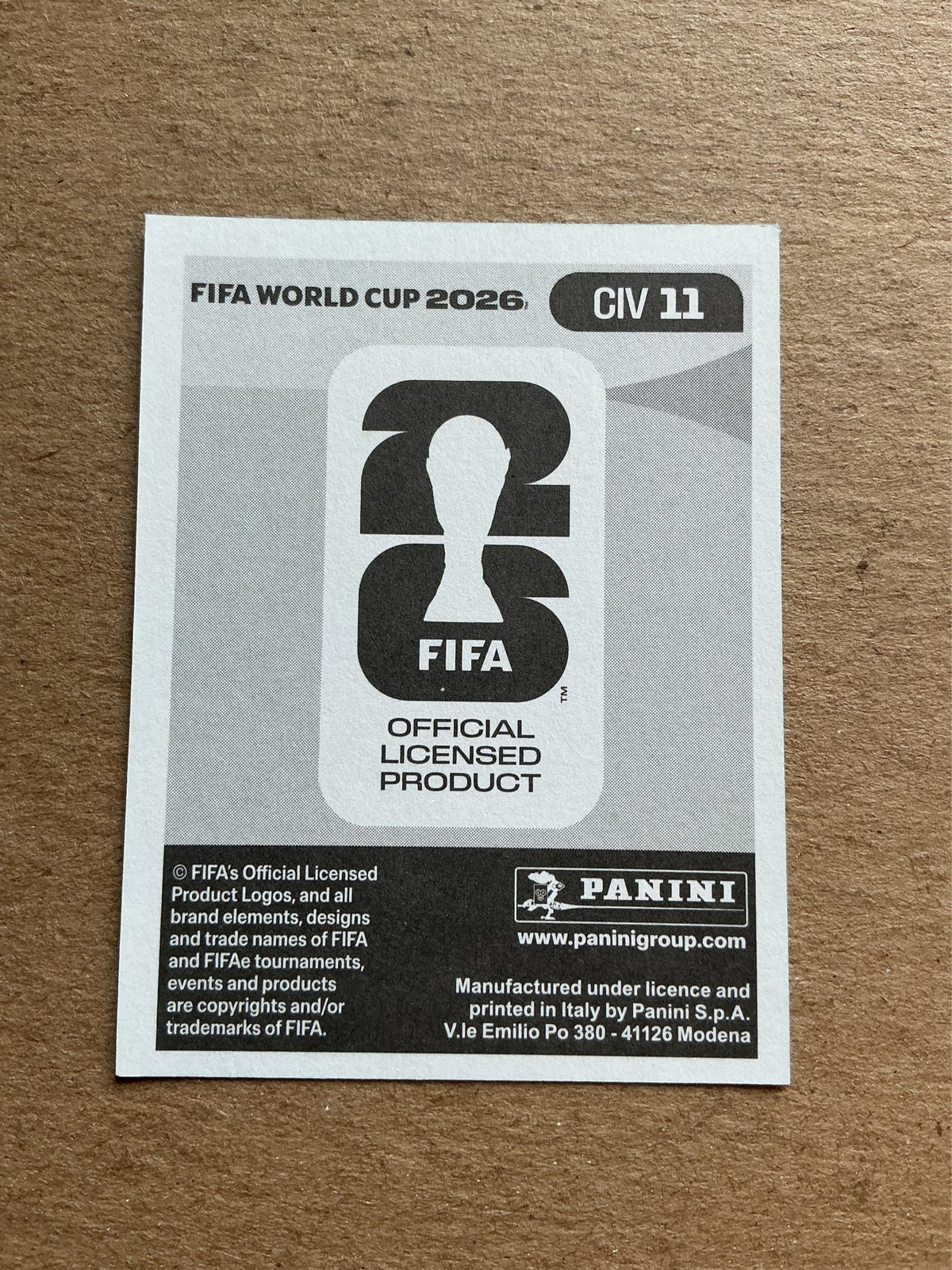 Seko Fofana, Ivory Coast 🇨🇮 FIFA World Cup 2026 Panini hand signed