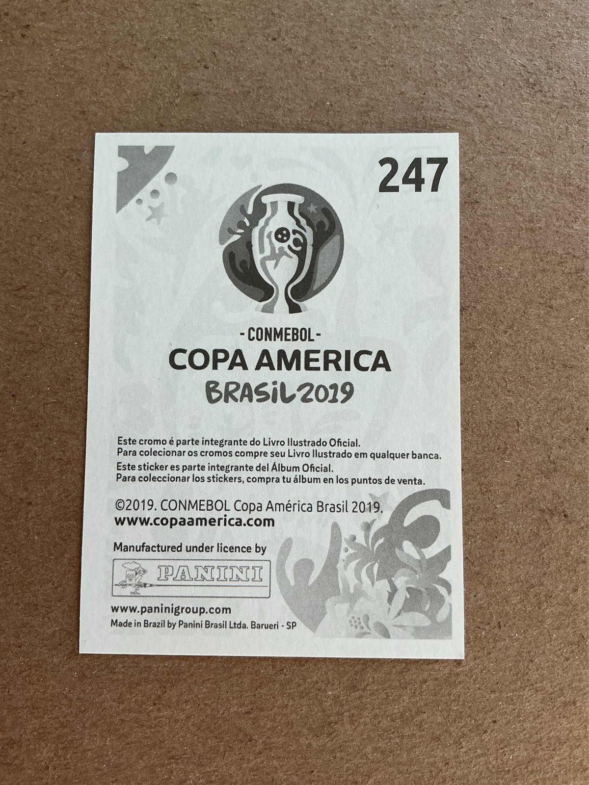 Lucas Torreira, Uruguay πΊπΎ Copa America 2019 Panini hand signed