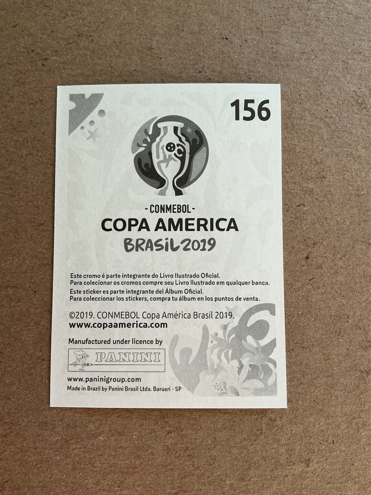 Dávinson Sánchez, Colombia 🇨🇴 Copa America 2019 Panini hand signed