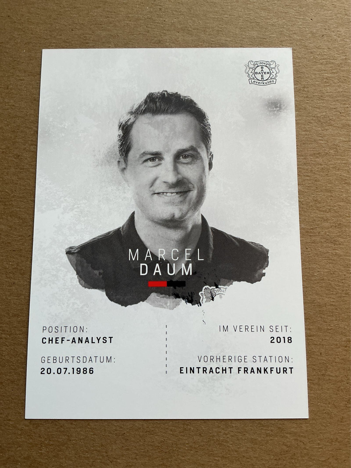 Marcel Daum, Germany 🇩🇪 Bayer 04 Leverkusen 2018/19 hand signed