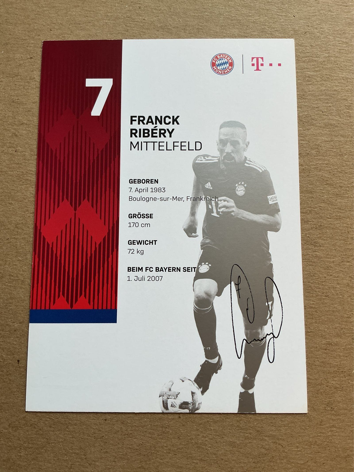 Franck Ribéry, France 🇫🇷 FC Bayern München 2018/19 hand signed