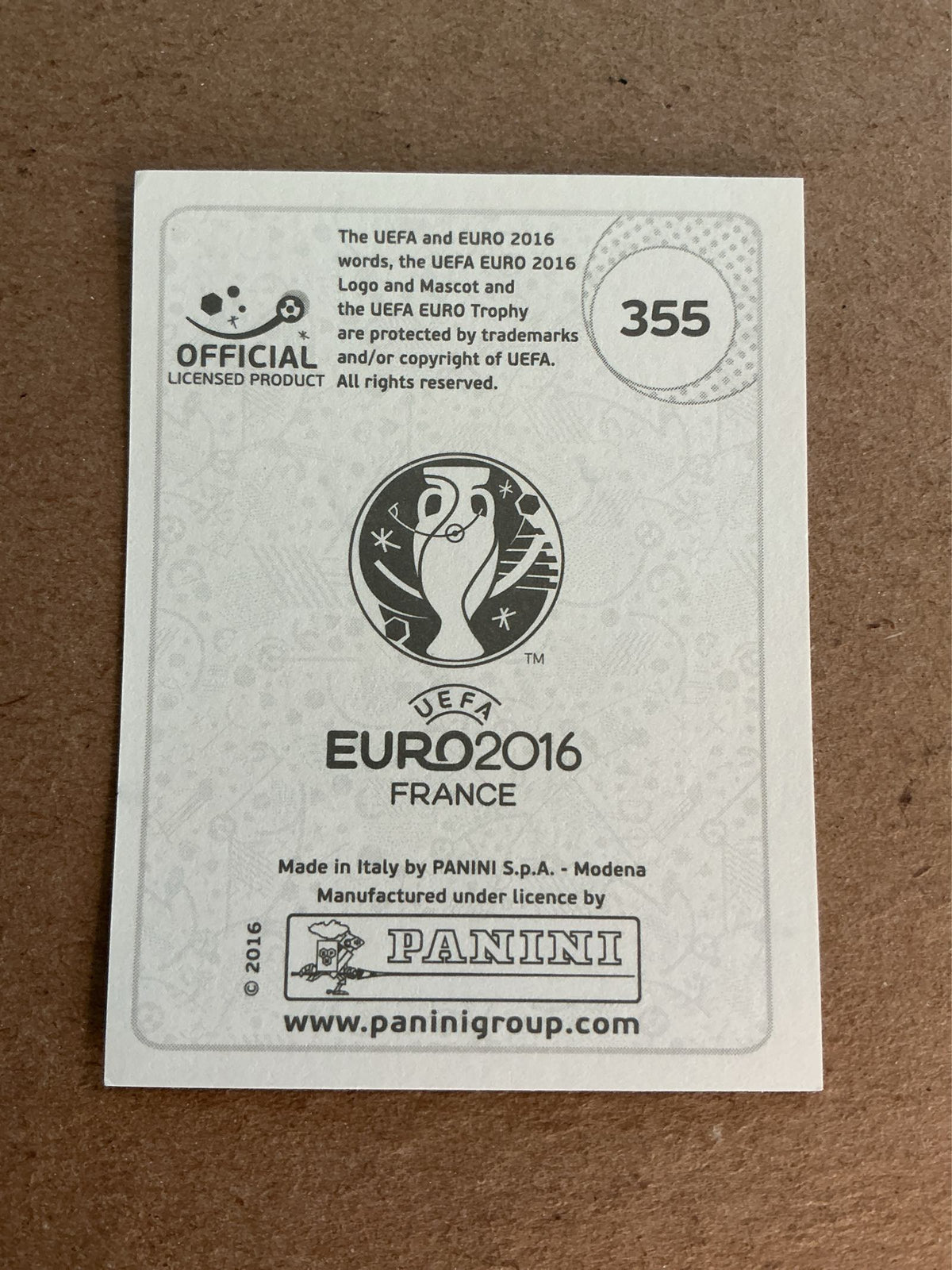Sergio Ramos, Spain 🇪🇸 UEFA Euro 2016 Panini hand signed