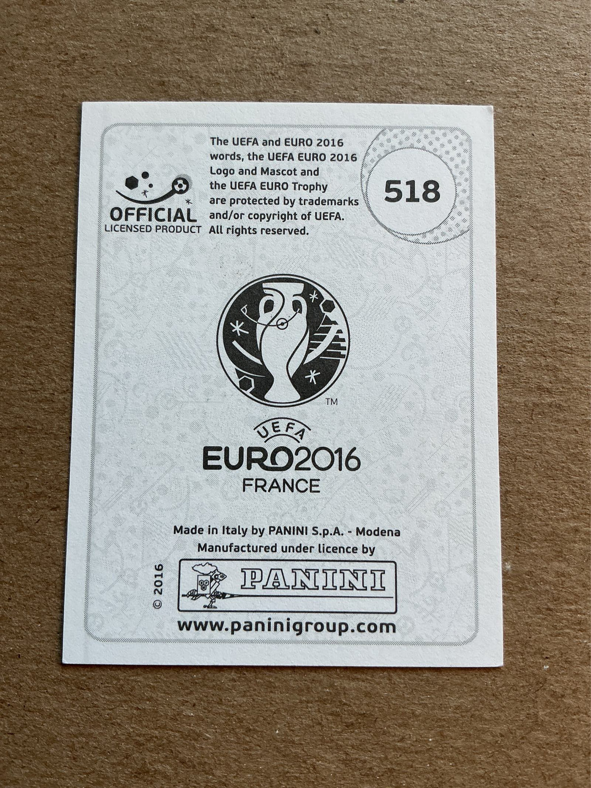 Darren Rudolph, Ireland 🇮🇪 UEFA Euro 2016 Panini hand signed