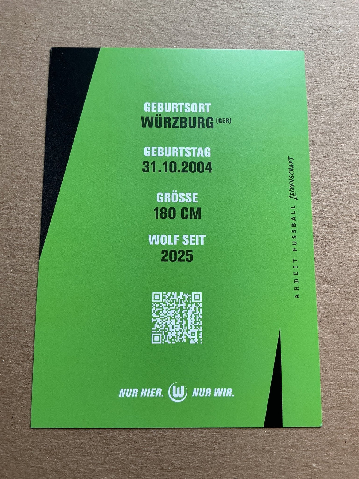 Aaron Zehnter, Germany 🇩🇪 VfL Wolfsburg 2025/26 hand signed - Autographs-World