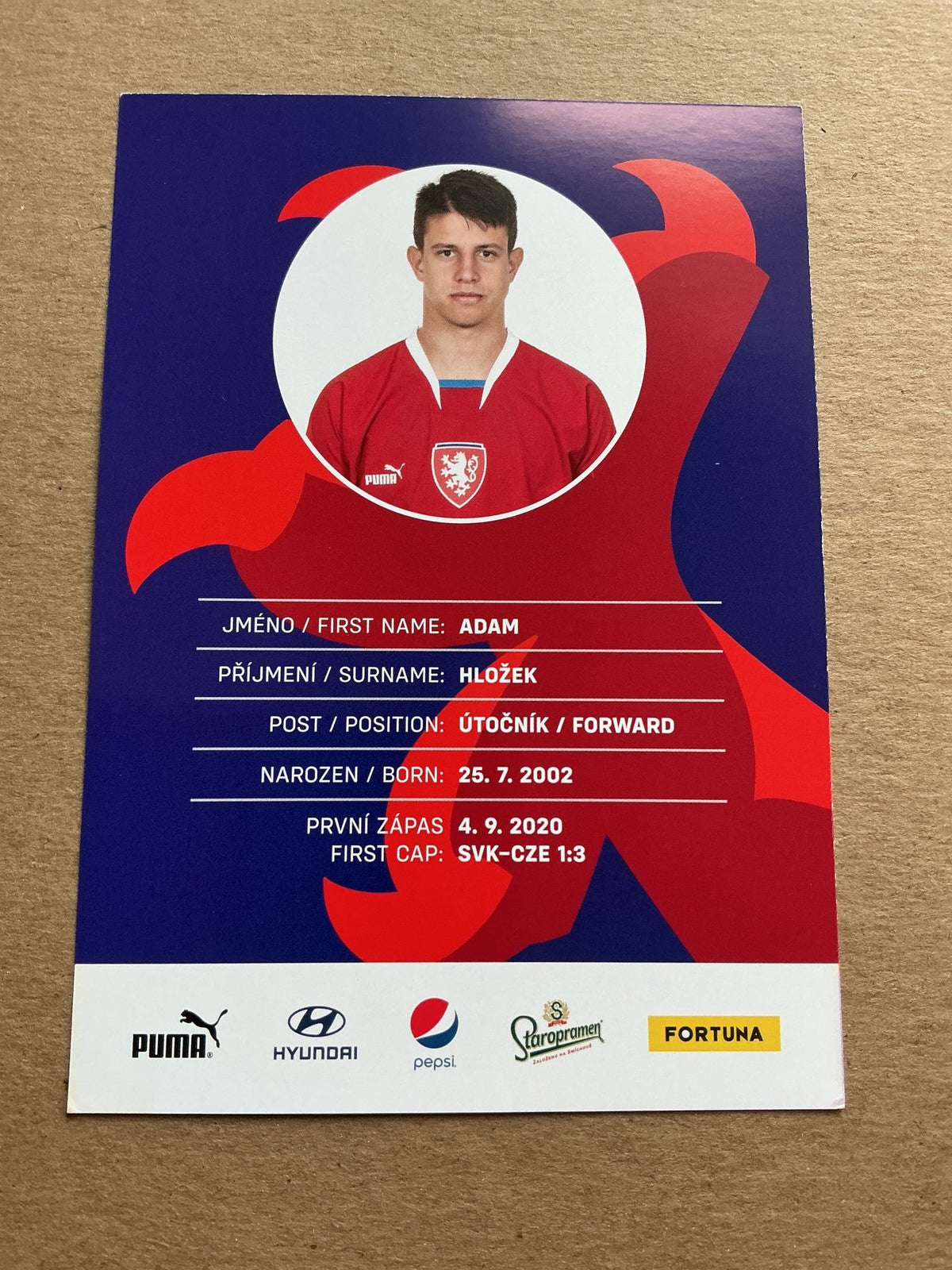 Adam Hložek, Czech Republic 🇨🇿 2023 Bayer 04 Leverkusen hand signed - Autographs-World