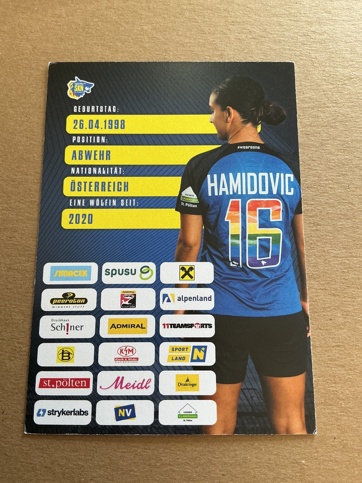 Adina Hamidovic, Austria 🇦🇹 SKN St. Pölten 2023/24 hand signed - Autographs-World