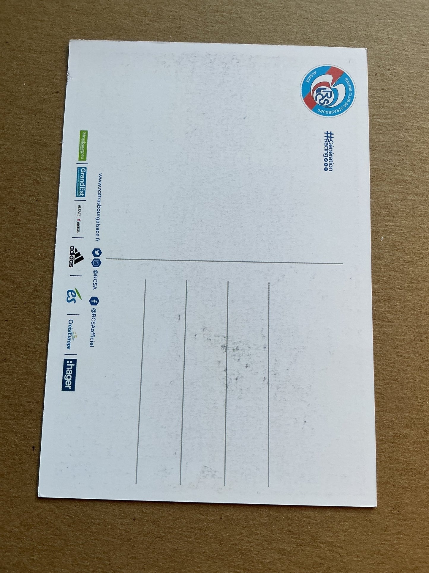 Adrien Thomasson, France 🇫🇷 RC Strasbourg 2019/20 hand signed - Autographs-World