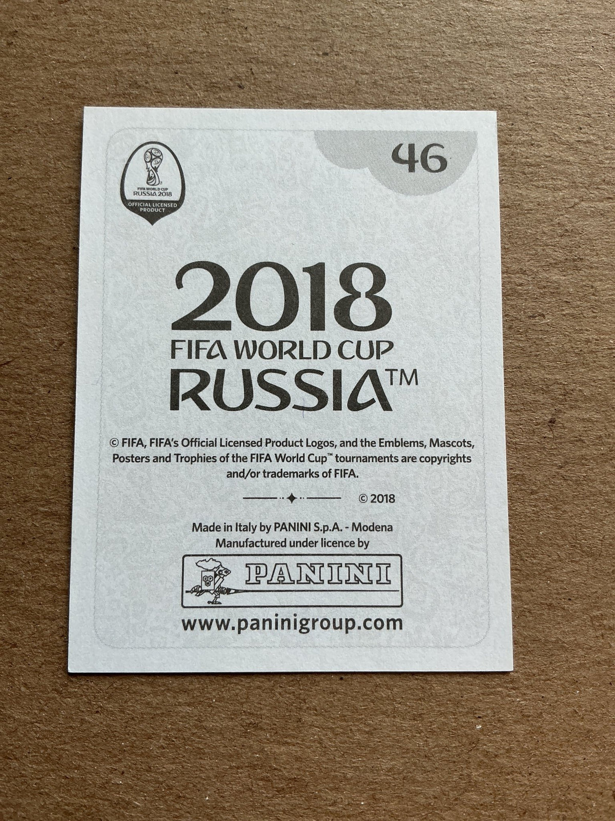 Aleksandr Erokhin, Russia 🇷🇺 FIFA World Cup 2018 Panini hand signed - Autographs-World