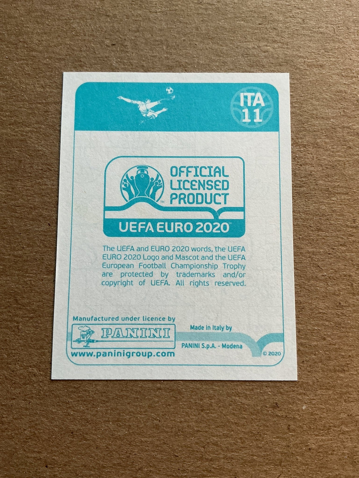 Alessio Romagnoli, Italy 🇮🇹 UEFA Euro 2020 Panini hand signed - Autographs-World