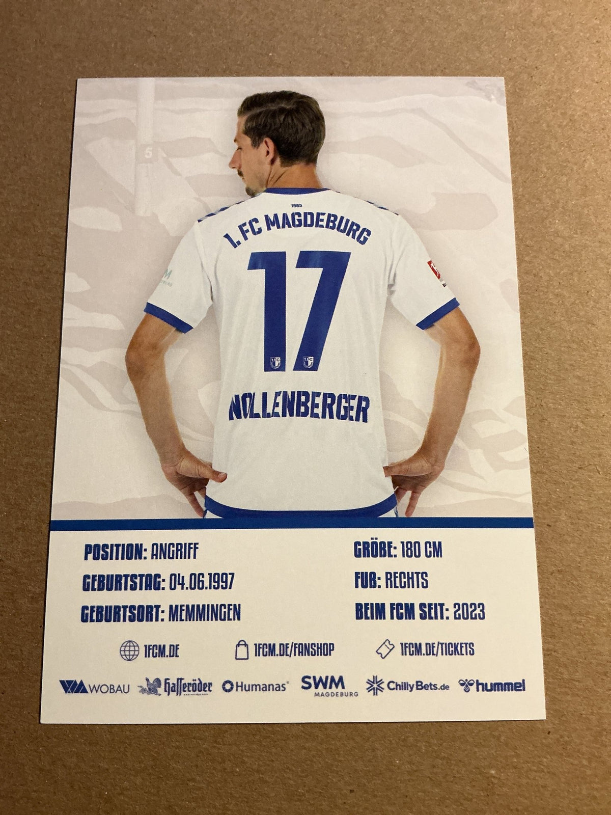 Alexander Nollenberger, Germany 🇩🇪 1.FC Magdeburg 2023/24 hand signed - Autographs-World