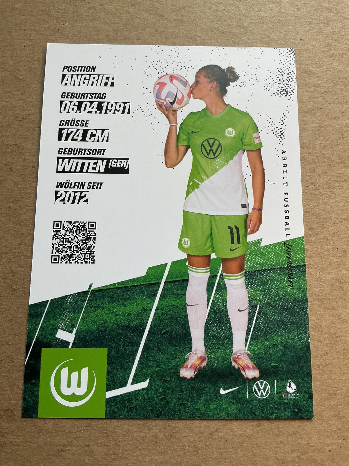 Alexandra Popp, Germany 🇩🇪 VfL Wolfsburg 2023/24 hand signed - Autographs-World