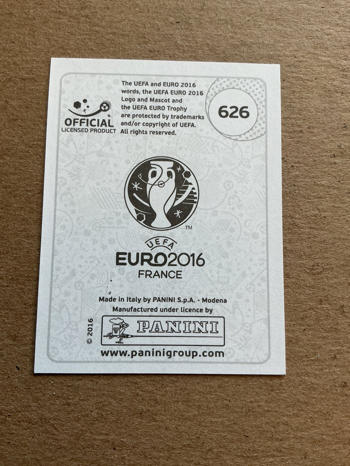 Alfred Finnbogason, Iceland 🇮🇸 UEFA Euro 2016 Panini hand signed - Autographs-World