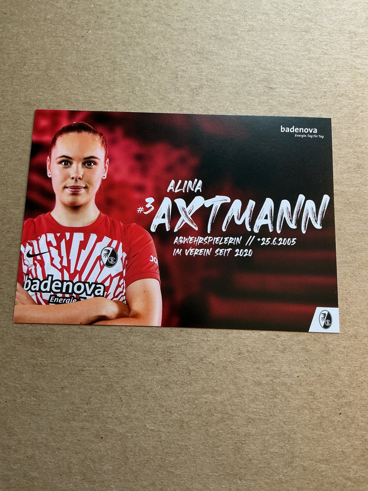 Alina Axtmann, Germany 🇩🇪 SC Freiburg 2023/24 hand signed - Autographs-World