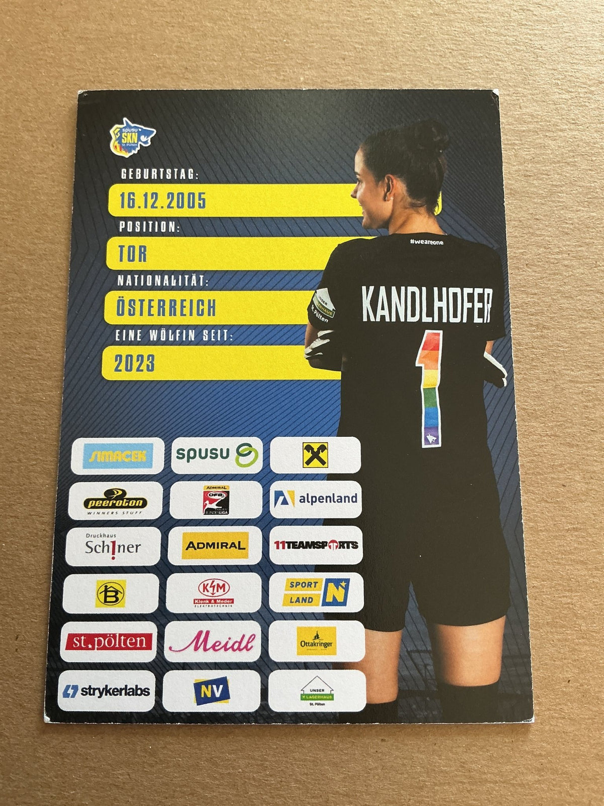Amelie Kandlhofer, Austria 🇦🇹 SKN St. Pölten 2023/24 hand signed - Autographs-World