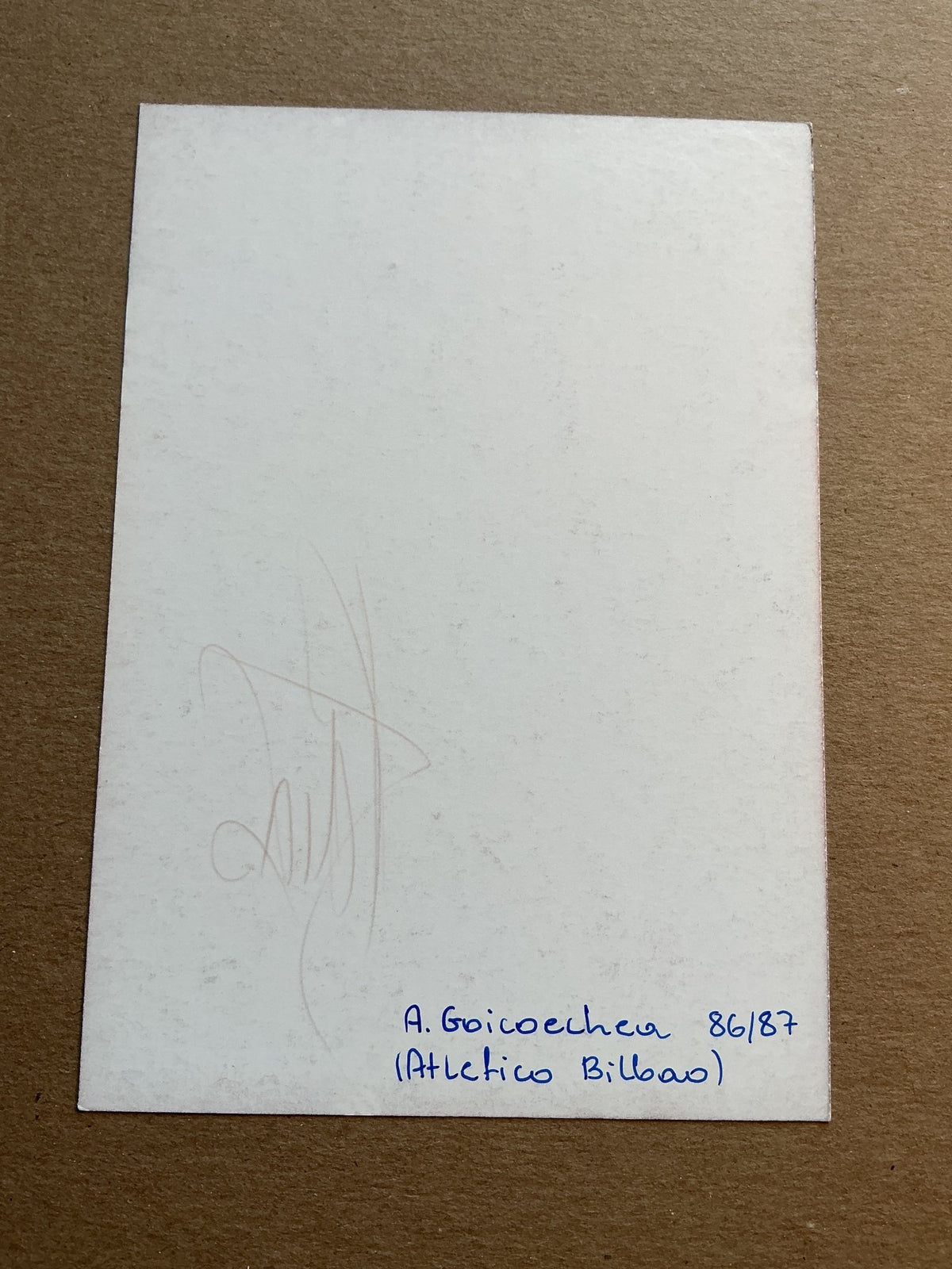 Andoni Goikoetxea, Spain 🇪🇸 FIFA World Cup 1986 hand signed - Autographs-World