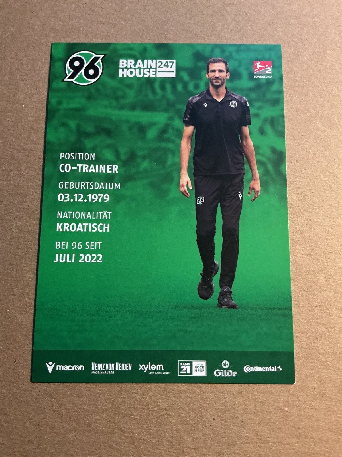 André Mijatović, Croatia 🇭🇷 Hannover 96 2023/24 hand signed - Autographs-World