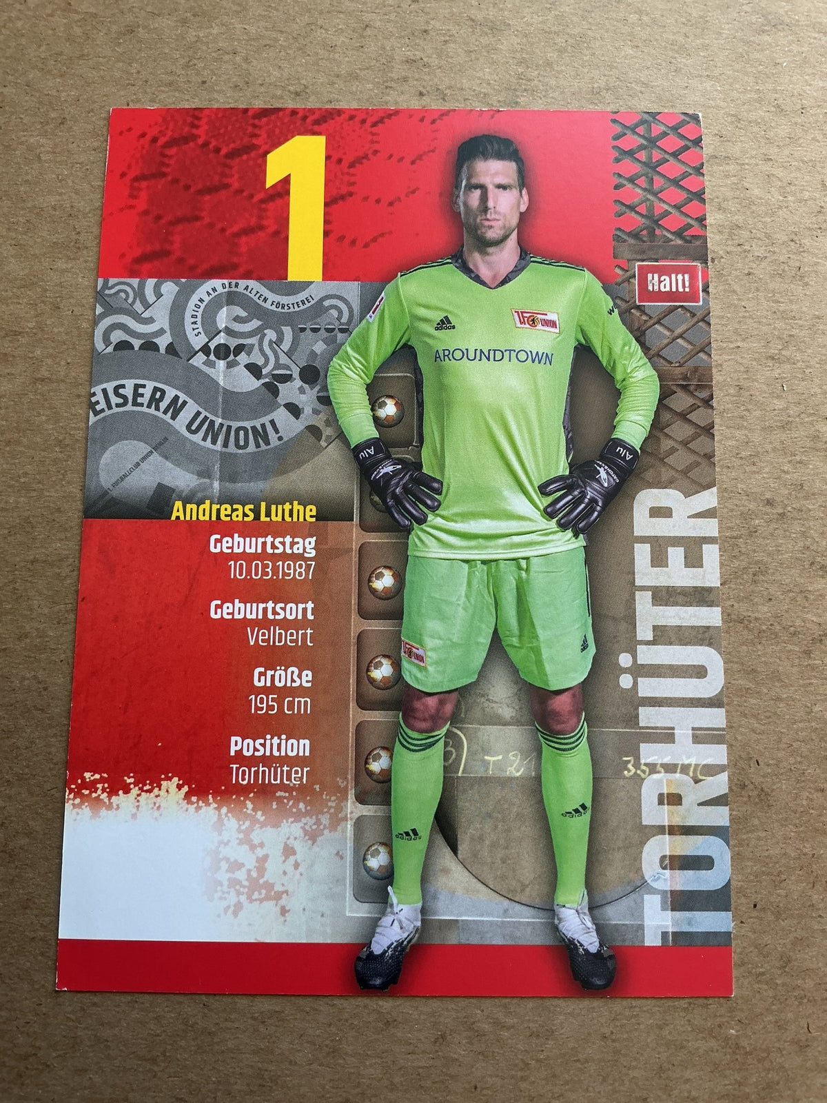 Andreas Luthe, Germany 🇩🇪 1.FC Union Berlin 2020/21 hand signed - Autographs-World