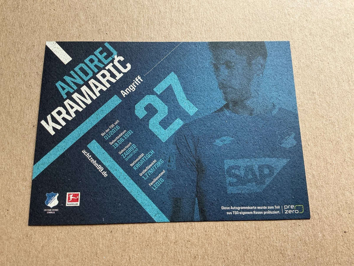 Andrej Kramaric, Croatia ðŸ‡ðŸ‡· TSG 1899 Hoffenheim 2018/19 hand signed - Autographs-World