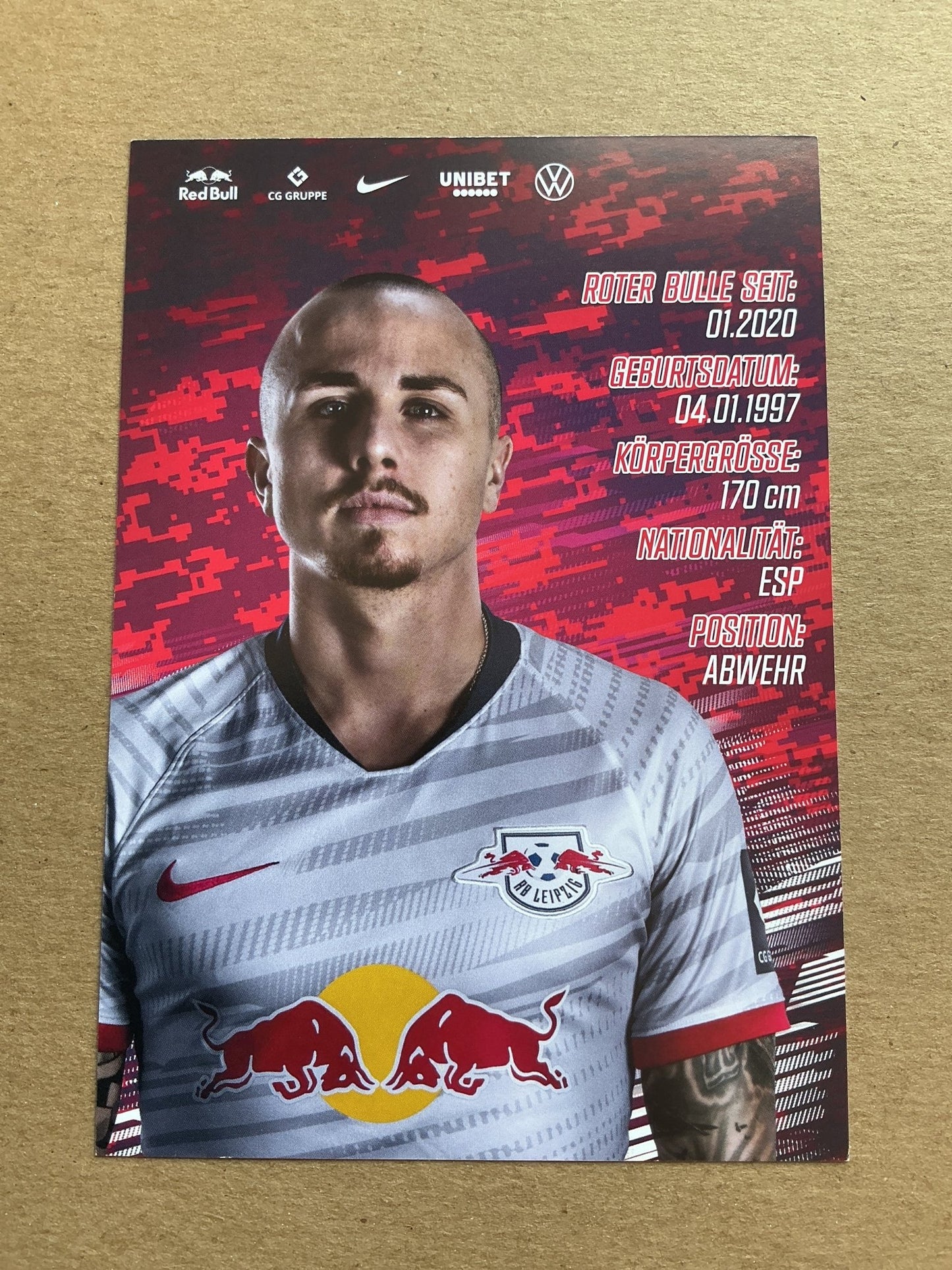 Angeliño, Spain 🇪🇸 RB Leipzig 2019/20 hand signed - Autographs-World