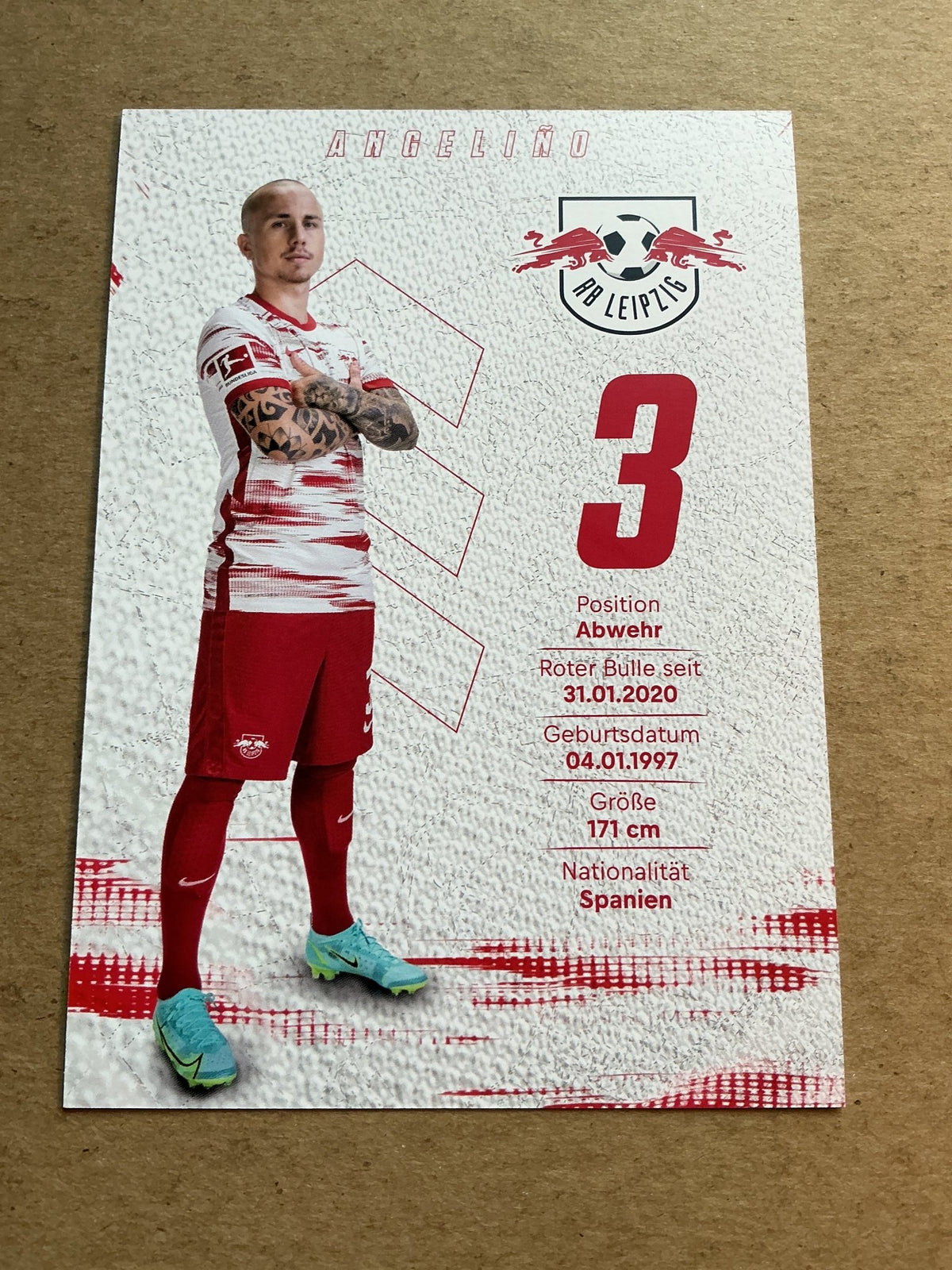 Angeliño, Spain 🇪🇸 RB Leipzig 2021/22 hand signed - Autographs-World