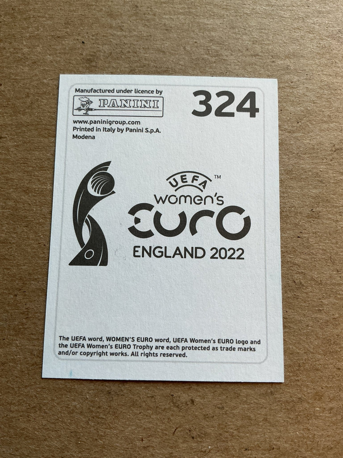 Annamaria Serturini, Italy 🇮🇹 UEFA Women’s Euro Cup 2022 Panini hand signed - Autographs-World
