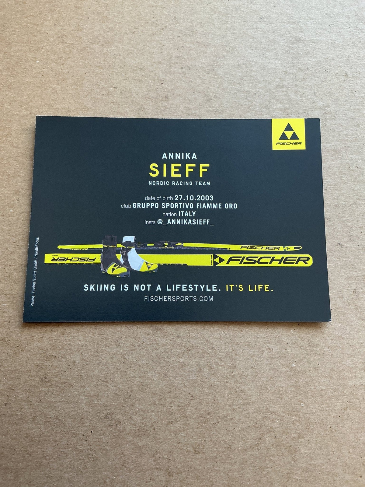 Annika Sieff, Italy 🇮🇹 Nordic Combined Winter Sports 2024/25 hand signed - Autographs-World