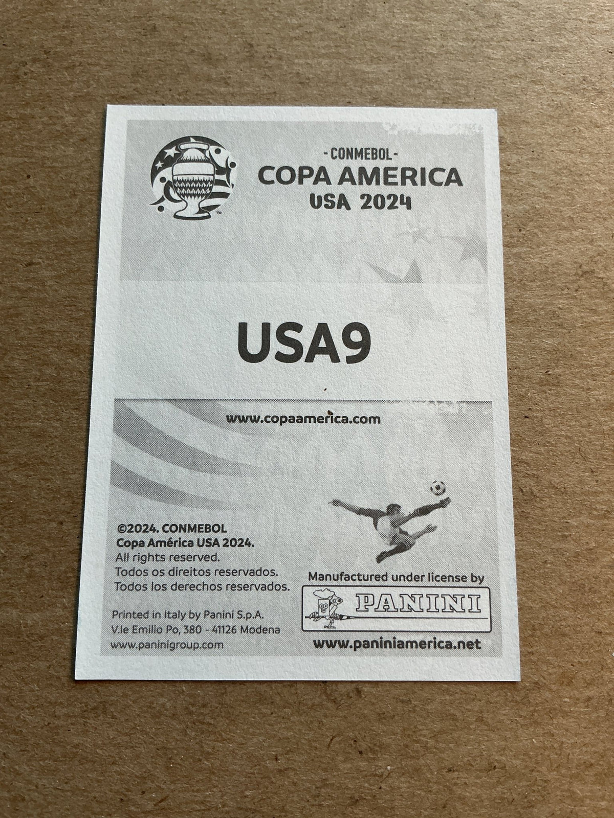 Antonee Robinson, USA 🇺🇸 Copa America 2024 Panini hand signed - Autographs-World