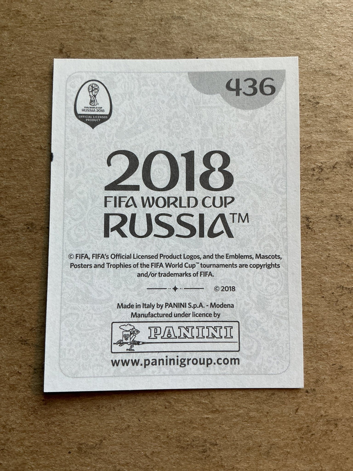 Antonio Rüdiger, Germany 🇩🇪 FIFA World Cup 2018 Panini hand signed - Autographs-World