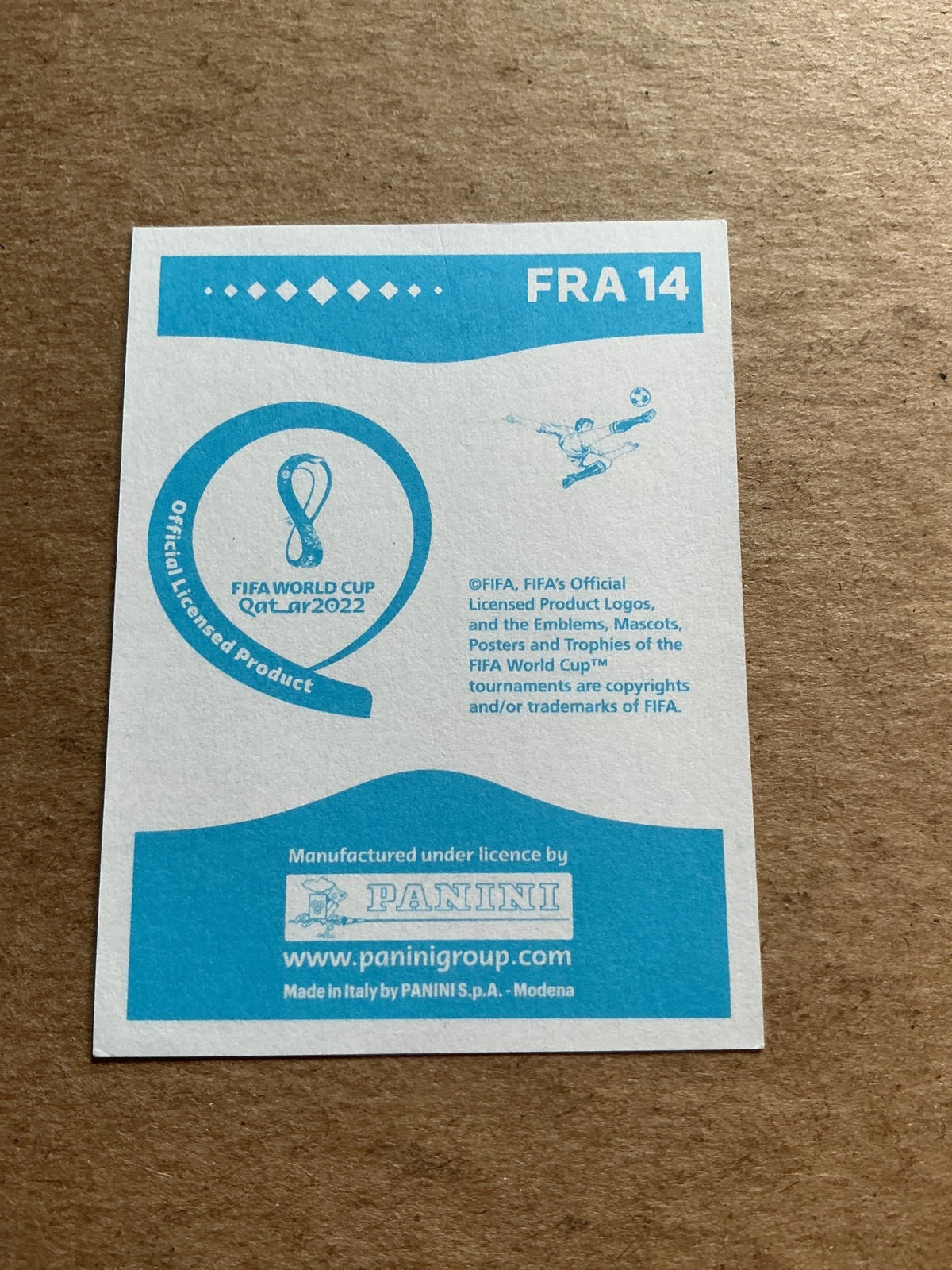 Aurelien Tchouameni, France 🇫🇷 FIFA World Cup 2022 Panini hand signed - Autographs-World