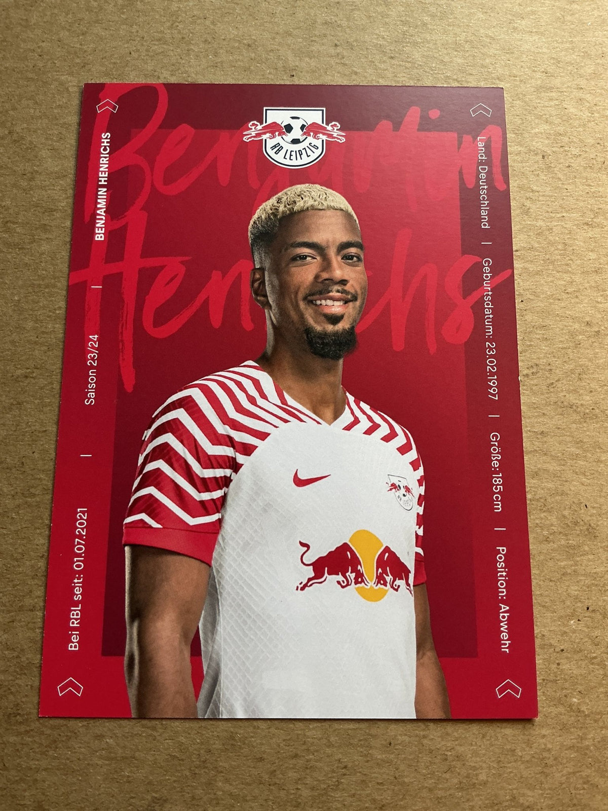 Benjamin Henrichs, Germany 🇩🇪 RB Leipzig 2023/24 hand signed - Autographs-World