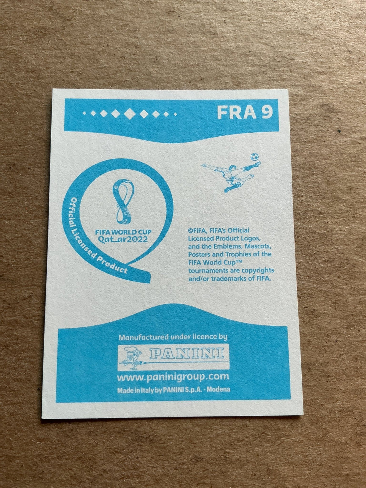 Benjamin Pavard, France 🇫🇷 FIFA World Cup 2022 Panini hand signed - Autographs-World