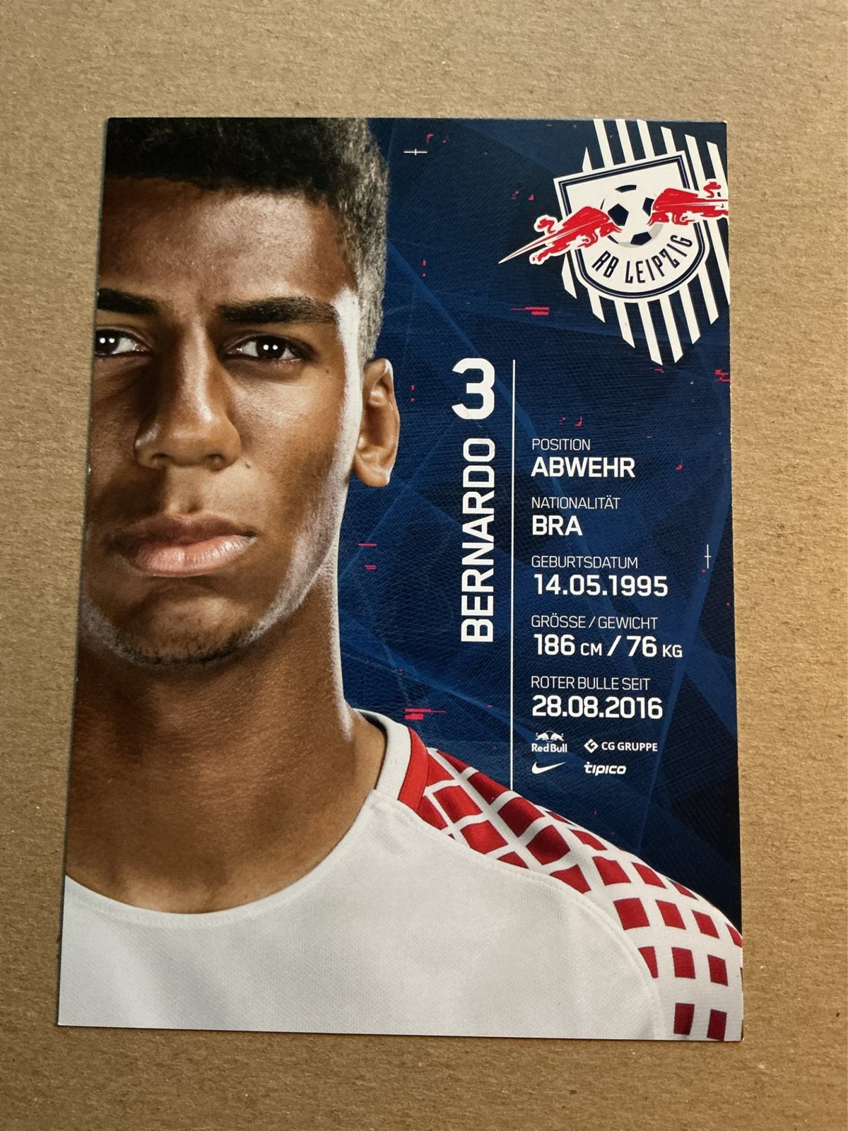 Bernardo, Brazil 🇧🇷 RB Leipzig 2017/18 hand signed - Autographs-World