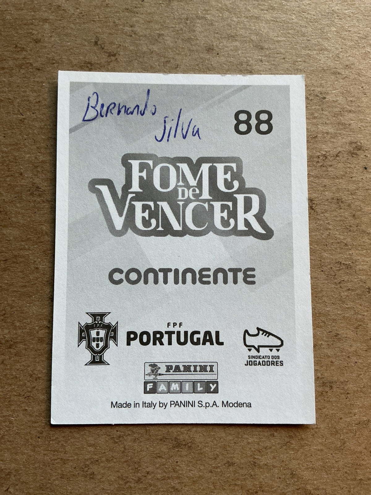 Bernardo Silva, Portugal šµš¹ FIFA World Cup 2018 Panini hand signed - Autographs-World