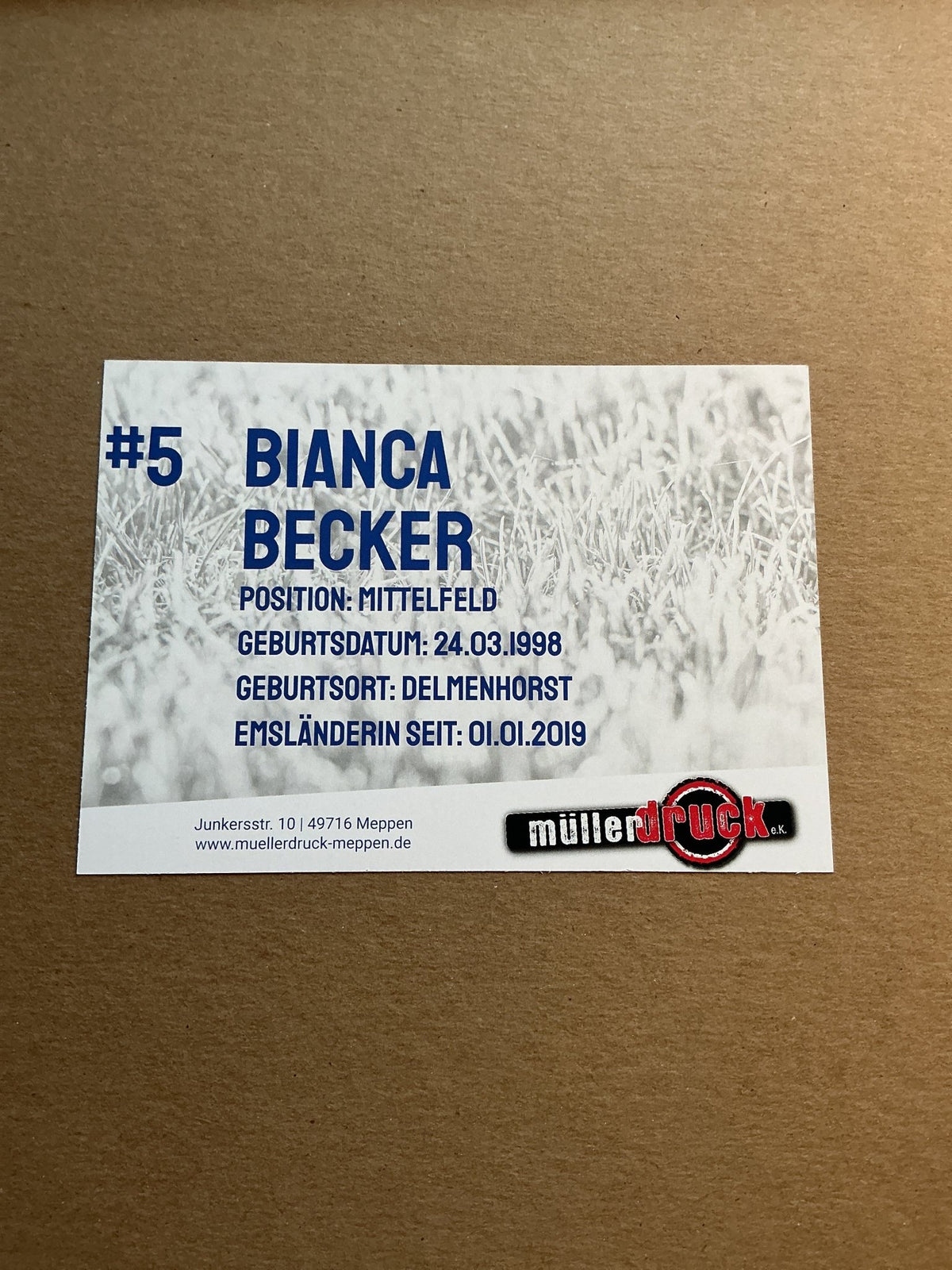 Bianca Becker, Germany 🇩🇪 SV Meppen 2022/23 hand signed - Autographs-World