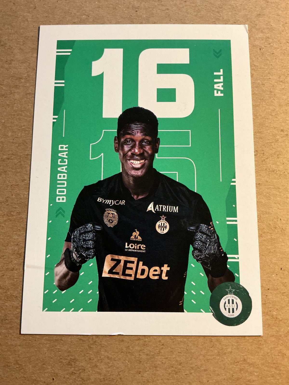 Boubacar Fall, Senegal 🇸🇳 AS Saint-Étienne 2021/22 hand signed - Autographs-World