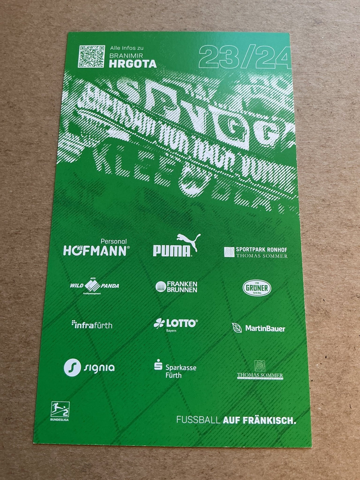 Branimir Hrgota, Sweden 🇸🇪 SpVgg Greuther Fürth 2023/24 hand signed - Autographs-World