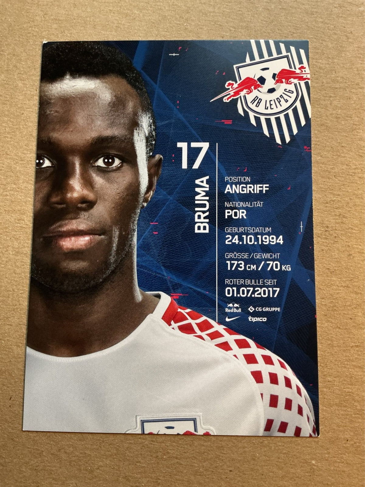 Bruma, Portugal 🇵🇹 RB Leipzig 2017/18 hand signed - Autographs-World