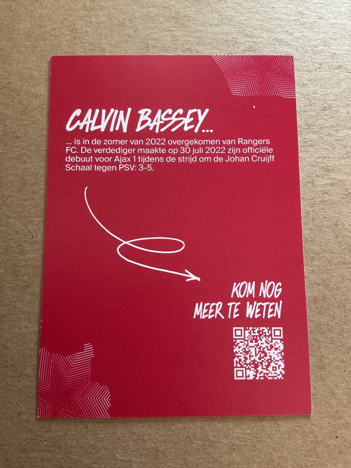 Calvin Bassey, Nigeria 🇳🇬 Ajax Amsterdam 2022/23 hand signed - Autographs-World