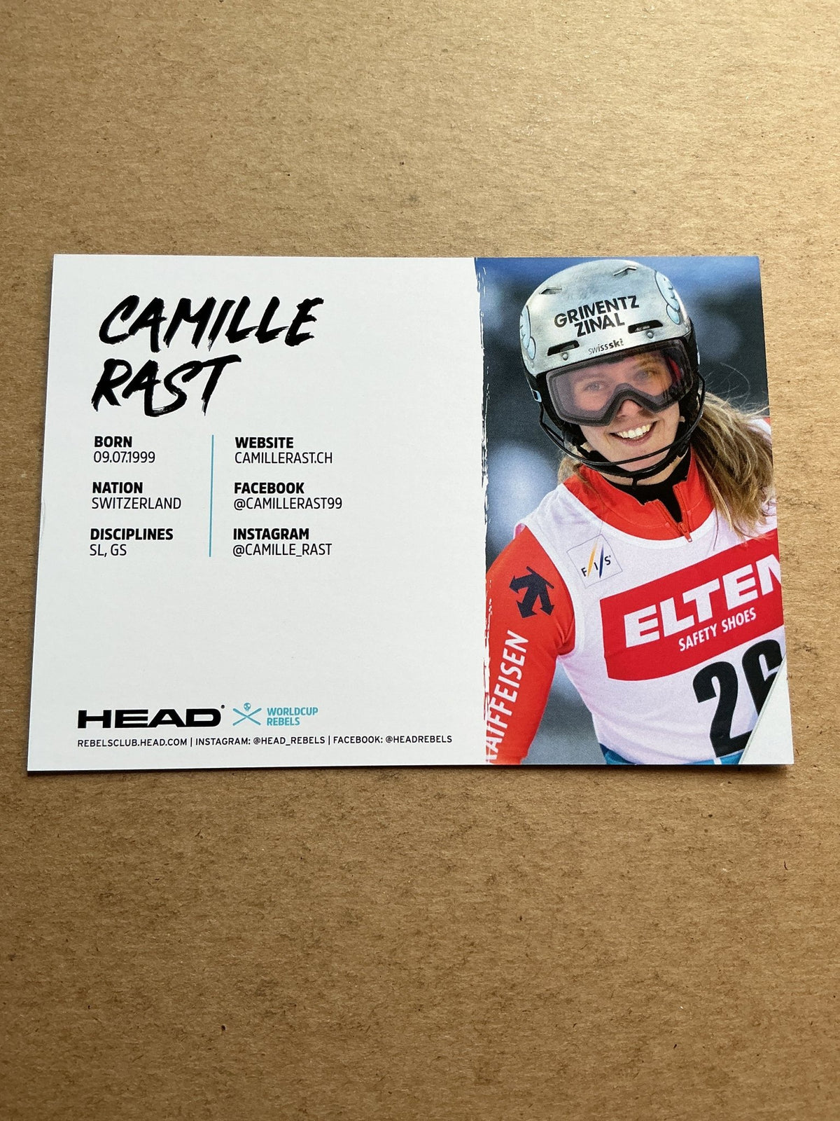 Camille Rast, Switzerland 🇨🇭Alpine 2023/24 hand signed - Autographs-World
