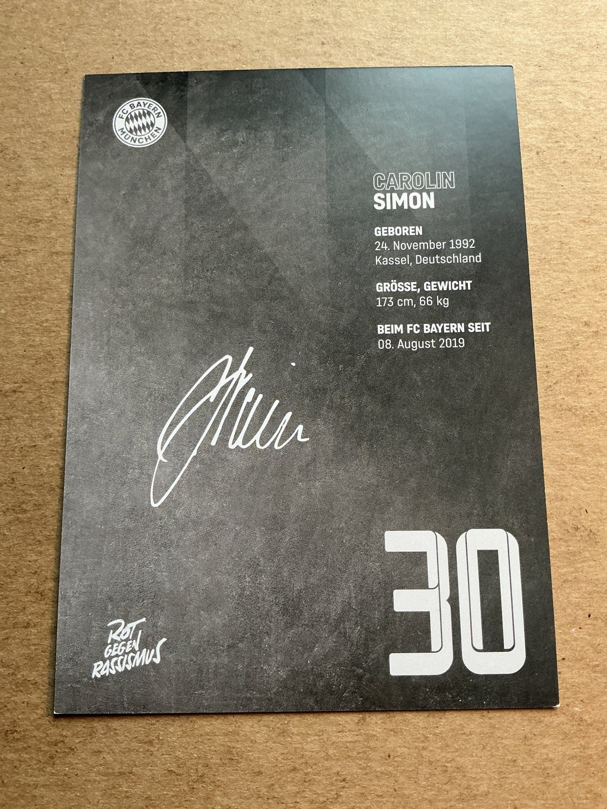 Carolin Simon, Germany 🇩🇪 FC Bayern München 2022/23 hand signed - Autographs-World
