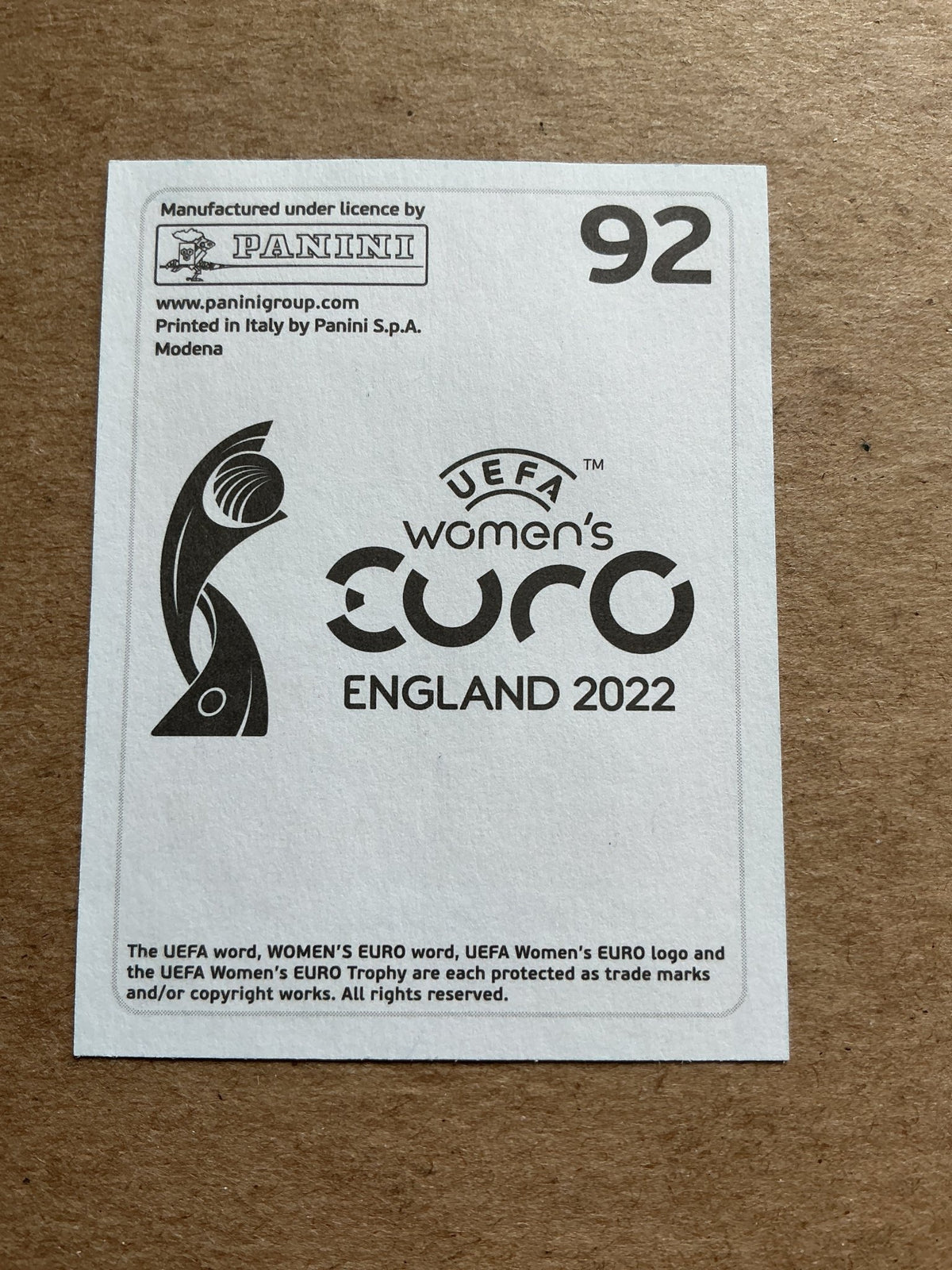 Caroline Graham Hansen, Norway 🇳🇴 UEFA Women’s Euro Cup 2022 Panini hand signed - Autographs-World