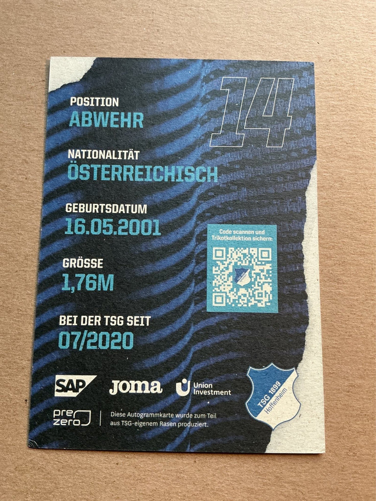 Celina Degen, Austria 🇦🇹 TSG 1899 Hoffenheim 2021/22 hand signed - Autographs-World