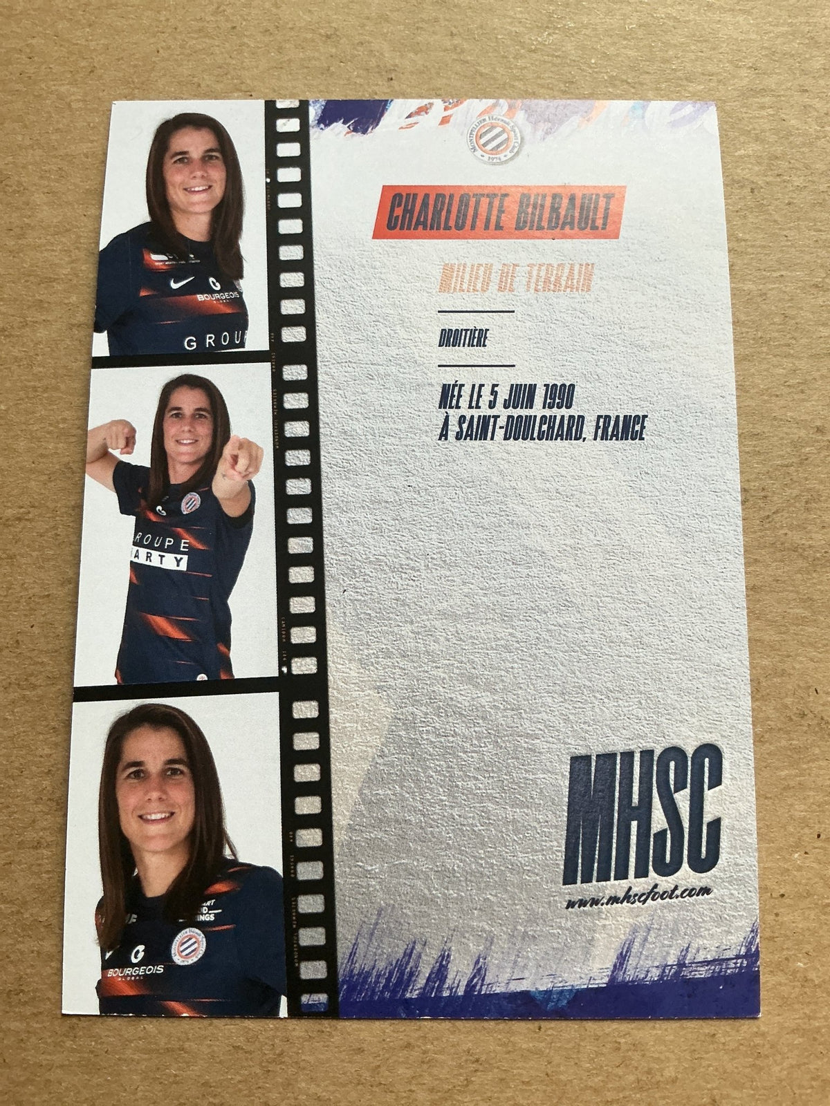 Charlotte Bilbault, France 🇫🇷 Montpellier HSC 2022/23 hand signed - Autographs-World