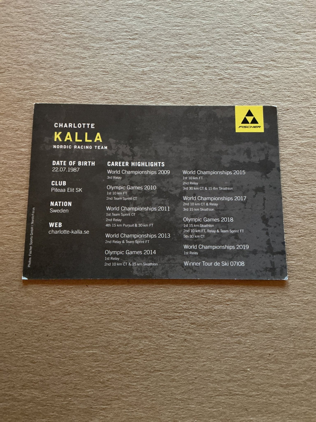 Charlotte Kalla, Sweden ๐ธ๐ช Cross Country 2023/24 hand signed - Autographs-World
