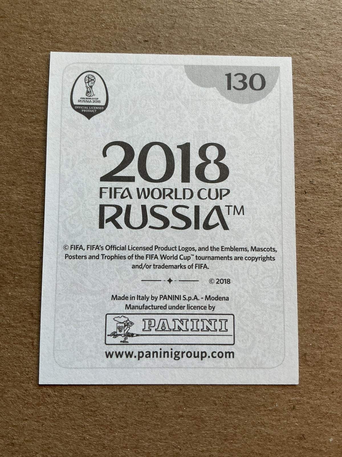 Cristiano Ronaldo, Portugal 🇵🇹 FIFA World Cup 2018 Panini hand signed - Autographs-World