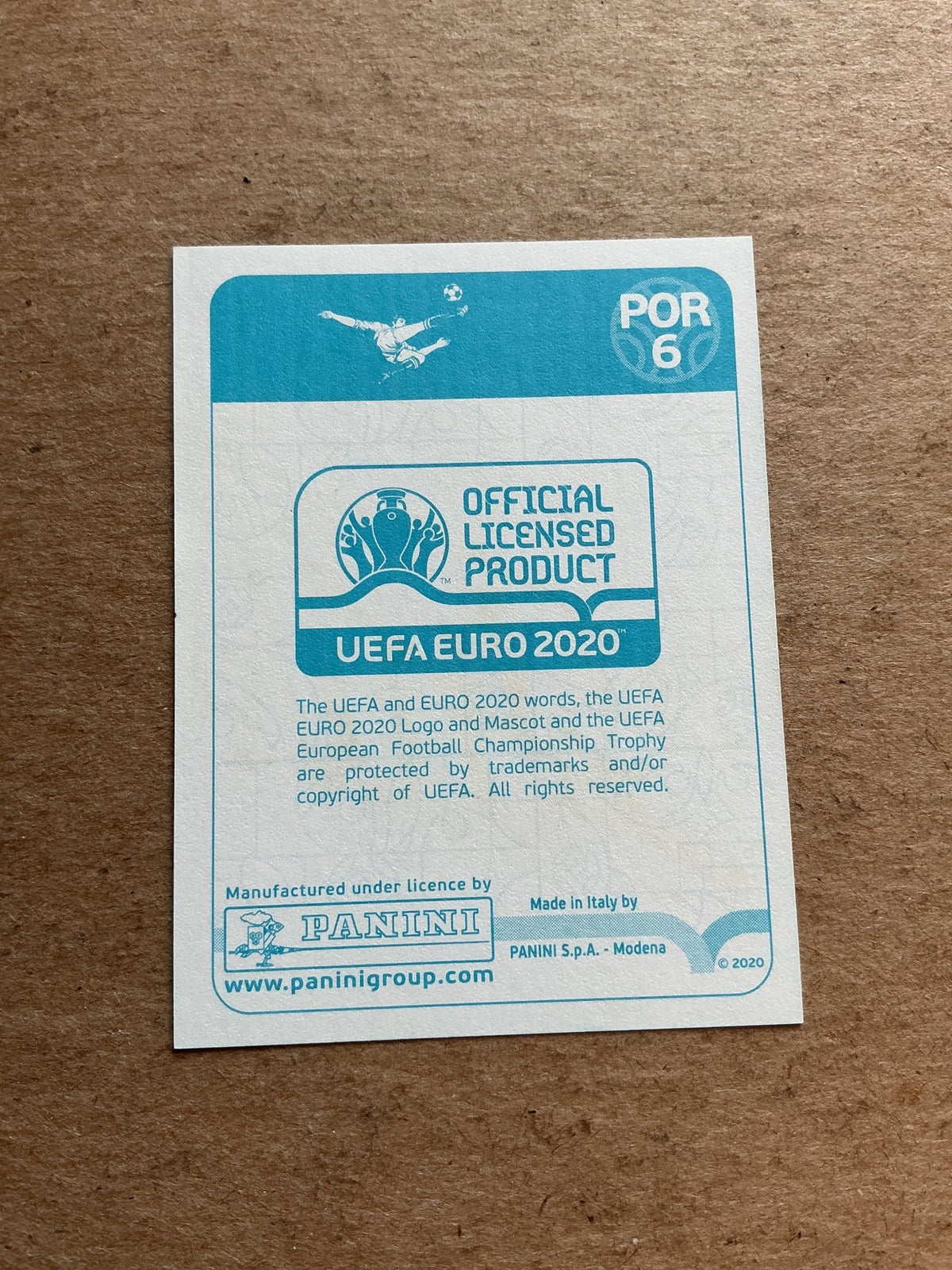 Cristiano Ronaldo, Portugal šµš¹ UEFA Euro 2020 Panini hand signed - Autographs-World