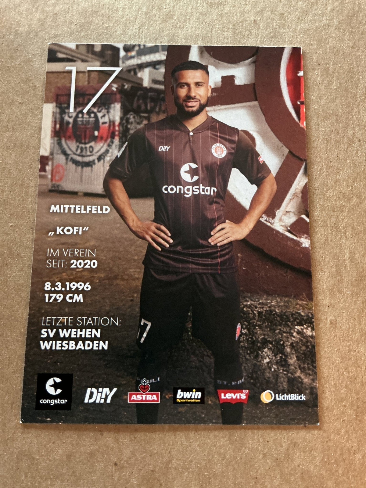 Daniel-Kofi Kyereh, Ghana 🇬🇠FC St. Pauli 2021/22 hand signed - Autographs-World