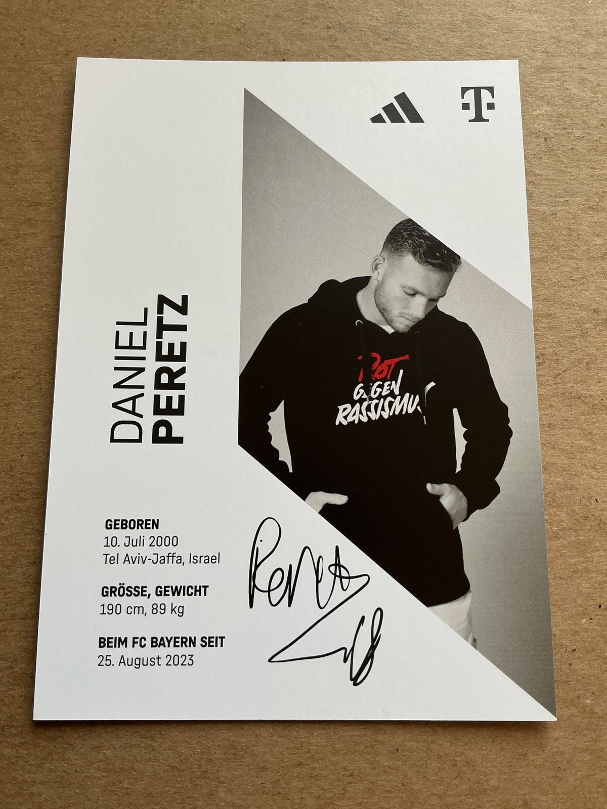 Daniel Peretz, Israel 🇮🇱 FC Bayern München 2023/24 hand signed - Autographs-World